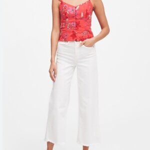 NWOT Banana Republic Cropped Floral Cami Top Sz M